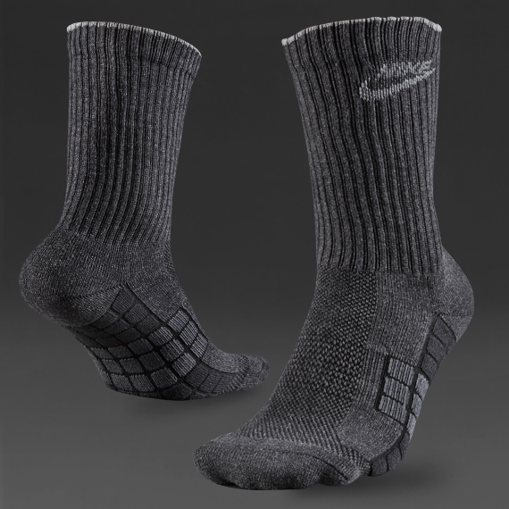 Nike Sportswear Waffle Crew Socks Black Heather / Black / Dark Shadow for Women